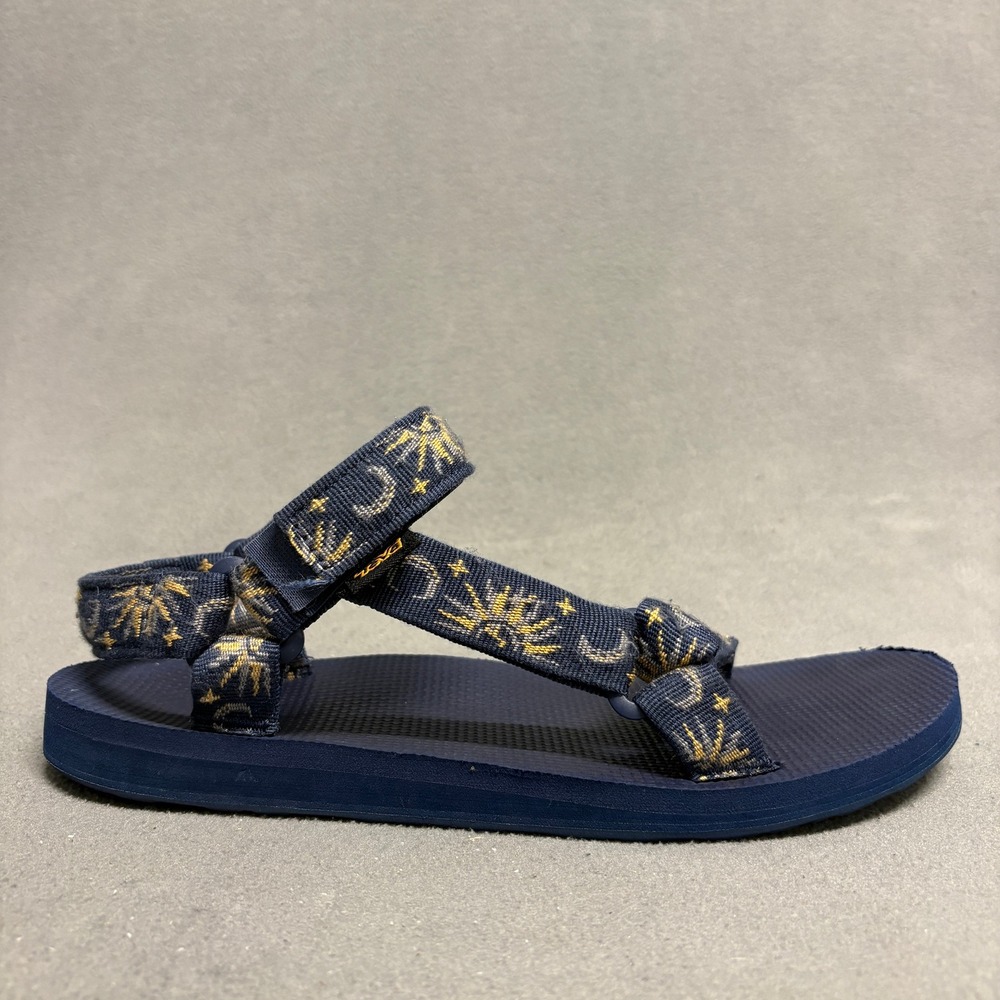 Teva Original Universal Sandals Womens 9 Navy Blue Celestial Sun Moon - Picture 6 of 10